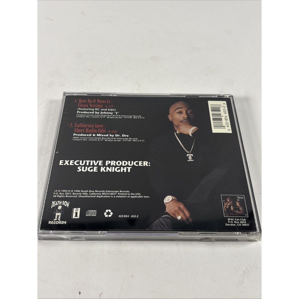 How Do U Want It by 2Pac CD1996 Death Row Records Suge Knight KC and JoJo - Picture 8 of 10